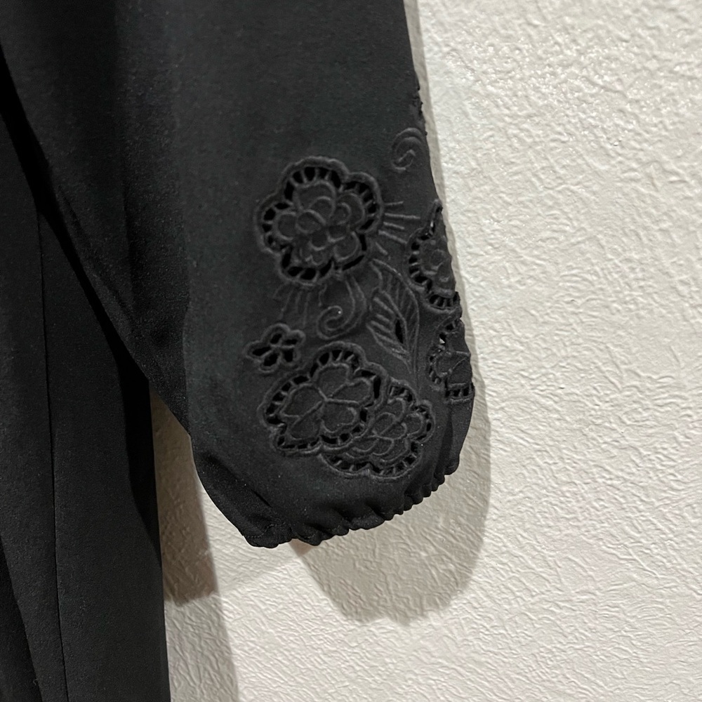 Spense Black Long Sleeve Dress NWT Cute Detail on Sleeve size 14 - Picture 3 of 6